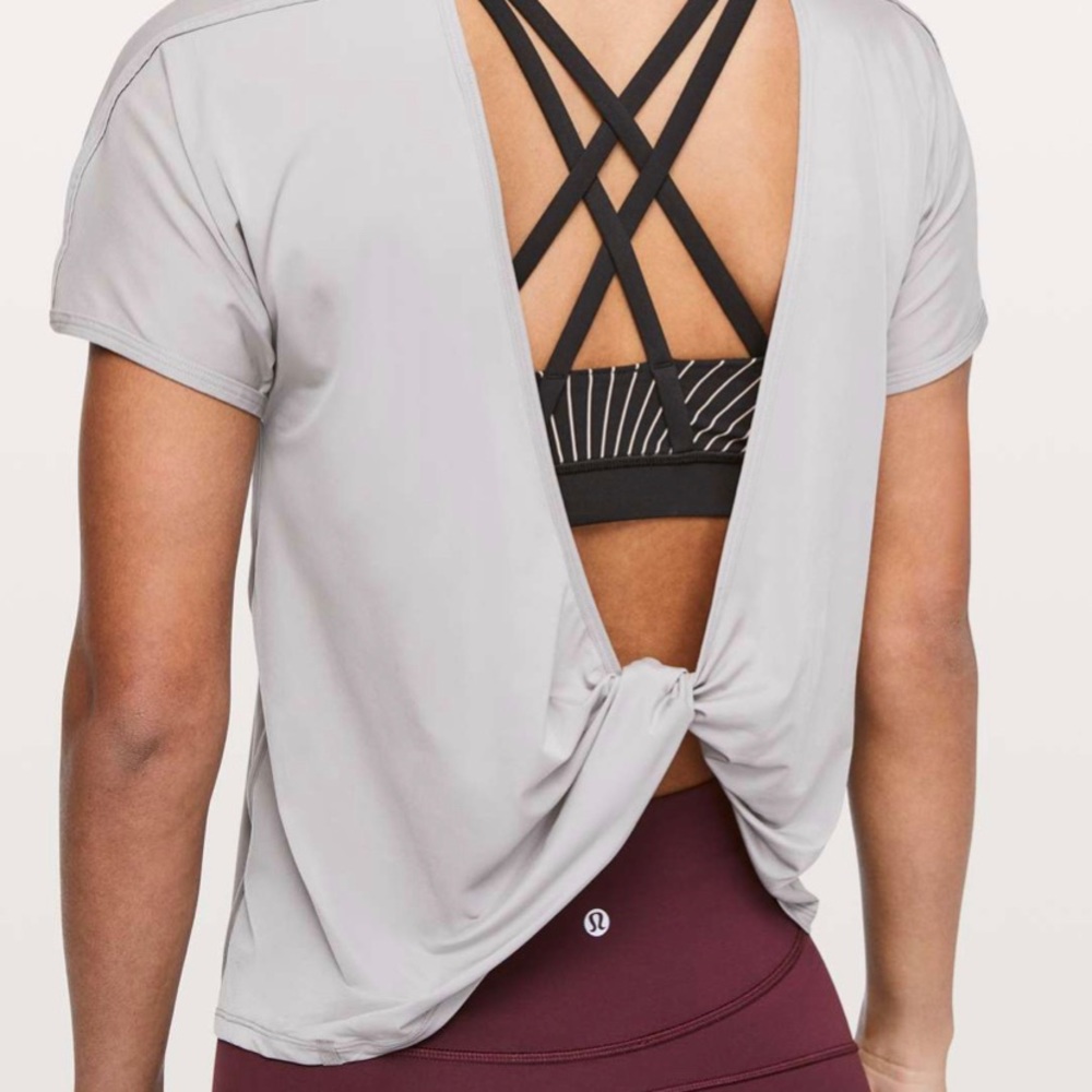 Lululemon Twist & Train Short Sleeve - Dark Chrome